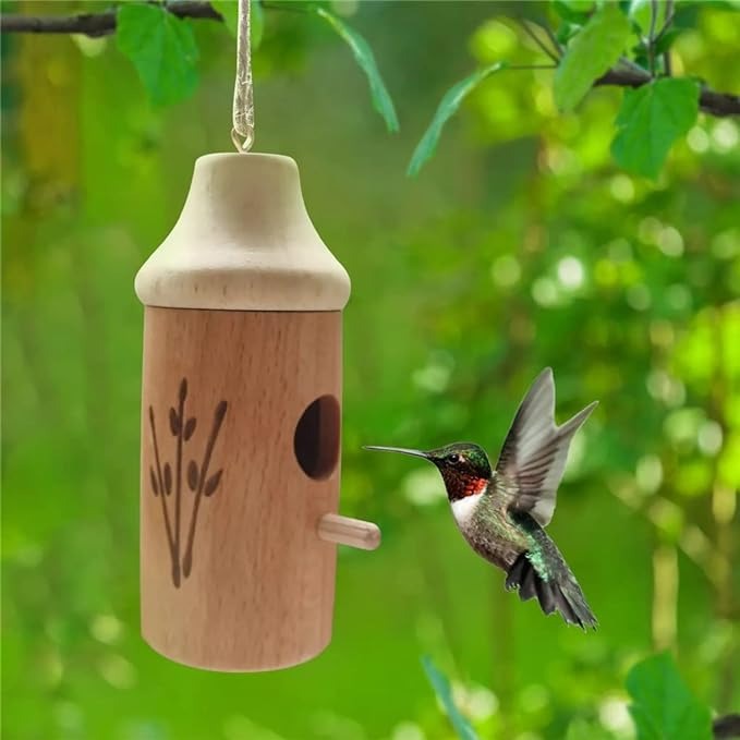 Dayliy Wooden Hummingbird House