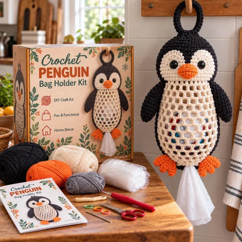 Funfany Crochet Animal Bag Holder DIY Kit