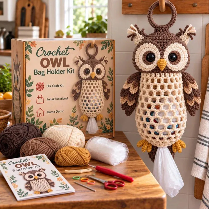 Funfany Crochet Animal Bag Holder DIY Kit